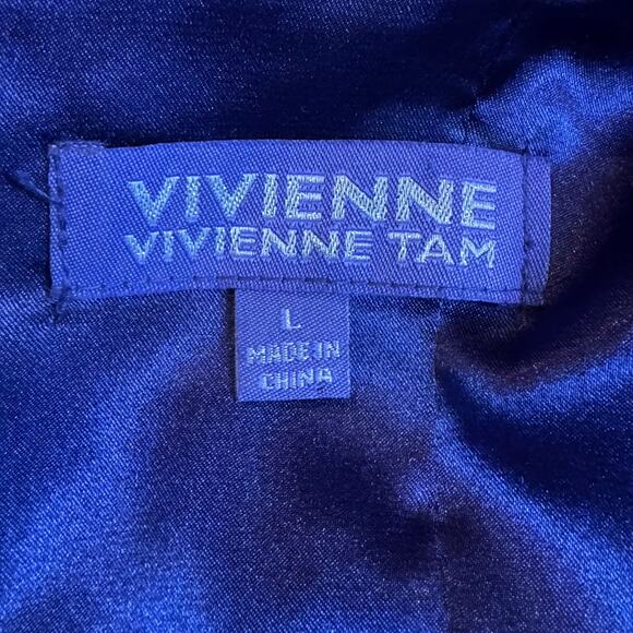 Vivienne Tam Size Large Purple Tiered Peplum Tank Dress - Picture 6 of 7